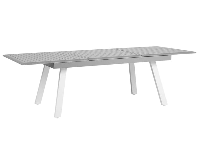 Beliani Gartentisch PERETA Hellgrau 175x100x73