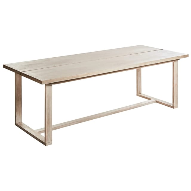 Beliani Gartentisch AZZANELLO Heller Holzfarbton 230x100x75