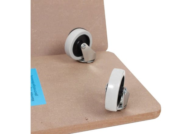 TRUTZHOLM 2er Set Transportroller Soft Wheel Indoor MDF Platte 200 kg