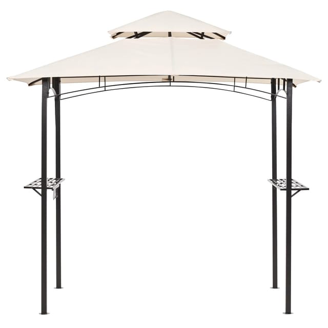 Beliani Pavillon NARO Beige Schwarz 185x121x245