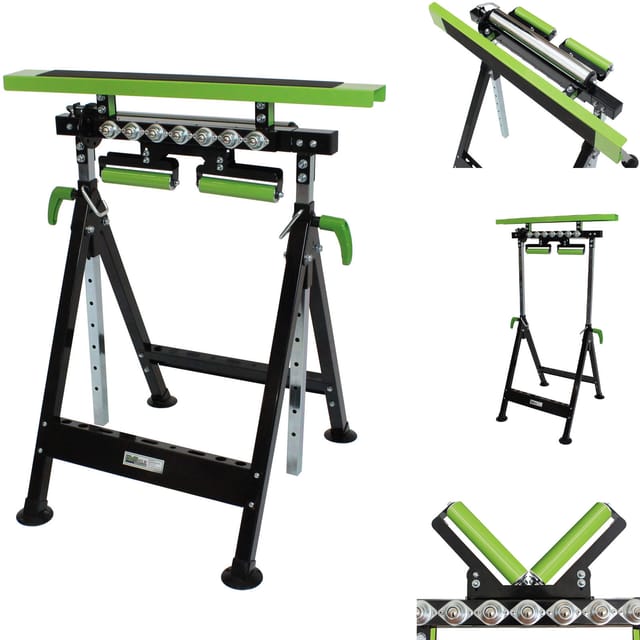 TRUTZHOLM 2x Multifunktions Arbeitsbock Rollenbock Höhenverstellbar 4in1
