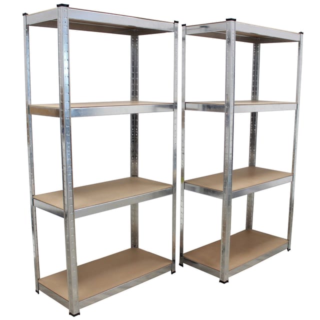 TRUTZHOLM Schwerlastregal 160x80x40 cm 2er Set