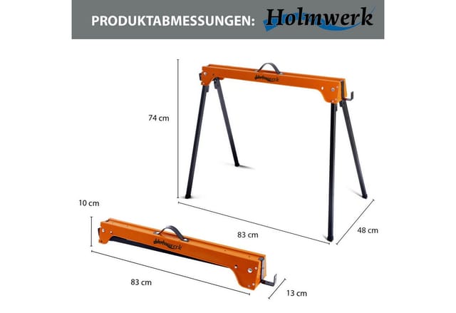 Holmwerk 2x Arbeitsbock Klappbock 1000 kg Traglast