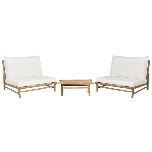 Beliani Lounge Set TODI Cremeweiß