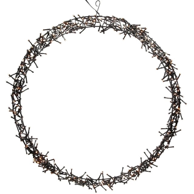 ECD Germany LED Lichterkranz Ø58cm 500 LEDs Warmweiß 8 Leuchtmodi