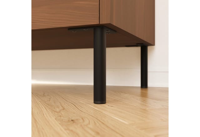 HEVVA Möbelfüße LINZ Schwarz 20 cm Hoch 4er Set