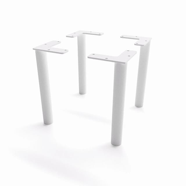 HEVVA Möbelfüße LINZ Weiß 20 cm Hoch 4er Set