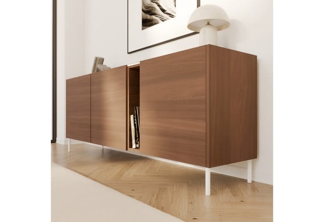 HEVVA Möbelfüße LINZ Weiß 10 cm Hoch 4er Set