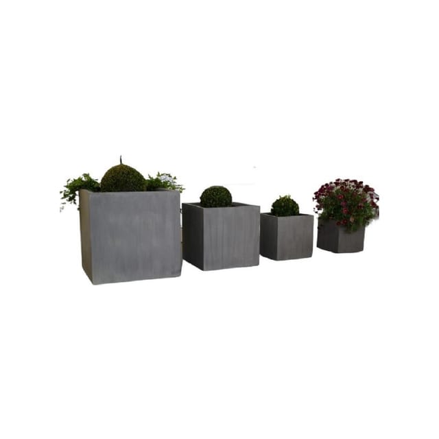Jet-Line Outdoor Blumenkübel Flora 4er Set Cubes Betonoptik