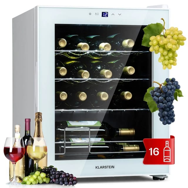 Klarstein Shiraz 16 Quartz Weinkühlschrank 42 L Touch-Bedienfeld 160 W 5-18 °C