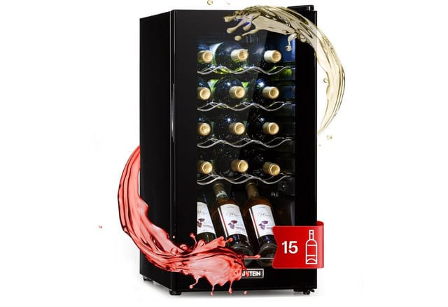Klarstein Shiraz 15 Slim Uno Weinkühlschrank 44 L Touch-Bedienfeld 5-18°C