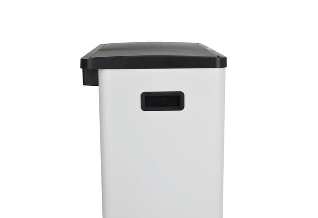 Svita SR2X30 Sensormülleimer Abfalleimer 2fach 60l Inklusive Inneneimer Räder Weiß
