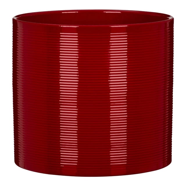 Scheurich Blumentopf Keramik Ø 12 cm x 11 cm Intense Red Volumen 0,98,