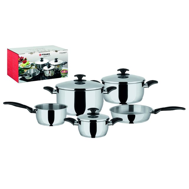 Pyramis Kochtopf-Set Gourmet Silber