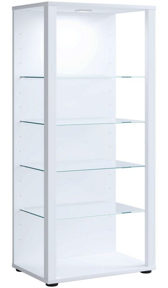 ebuy24 Glasol3 Vitrinenschrank Weiß