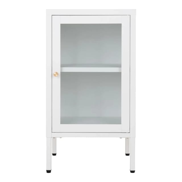 ebuy24 Dalby Vitrinenschrank 1 Glastür Weiß