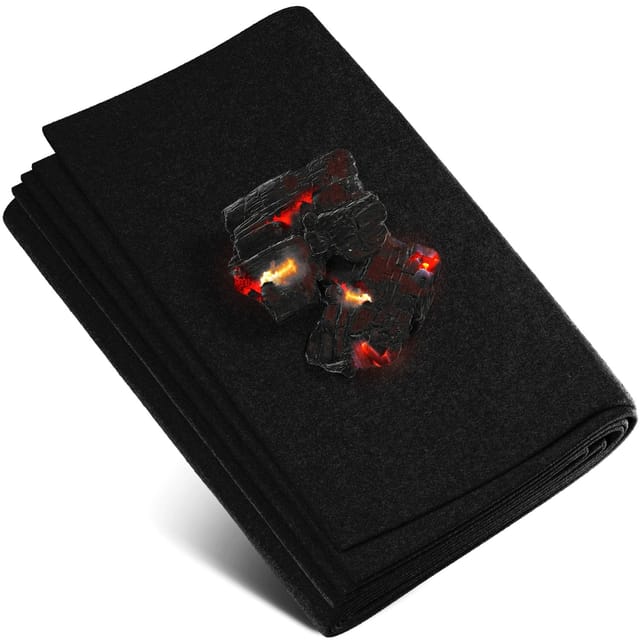 Evocamp Feuerfeste Unterlage 70 x 32 cm bis zu 982 °C für Grill Nicht Brennbar Brandschutz