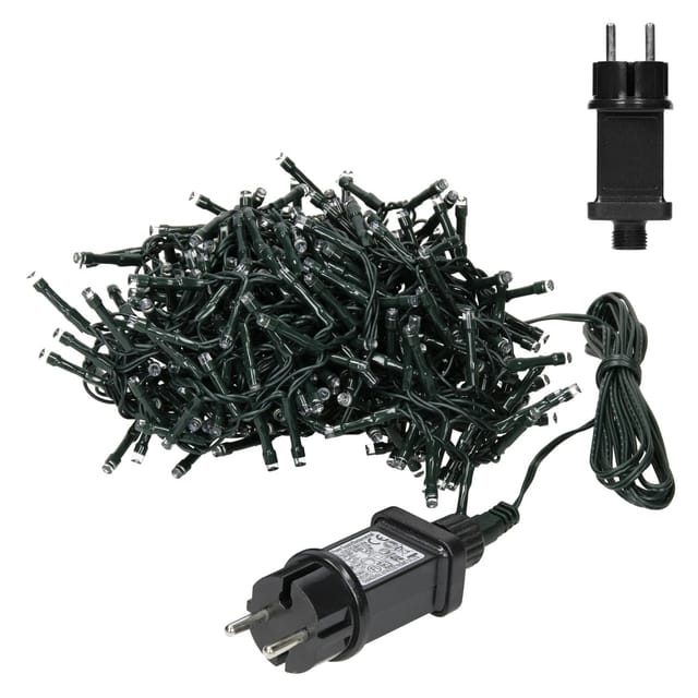 ECD Germany LED Lichtervorhang 6 m 180 Warmweiße LEDs Eiszapfen Lichterkette