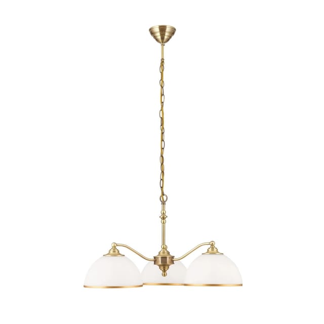 Orion Leuchten Hängeleuchte Old Style Ø 65 cm Antik Milchglas