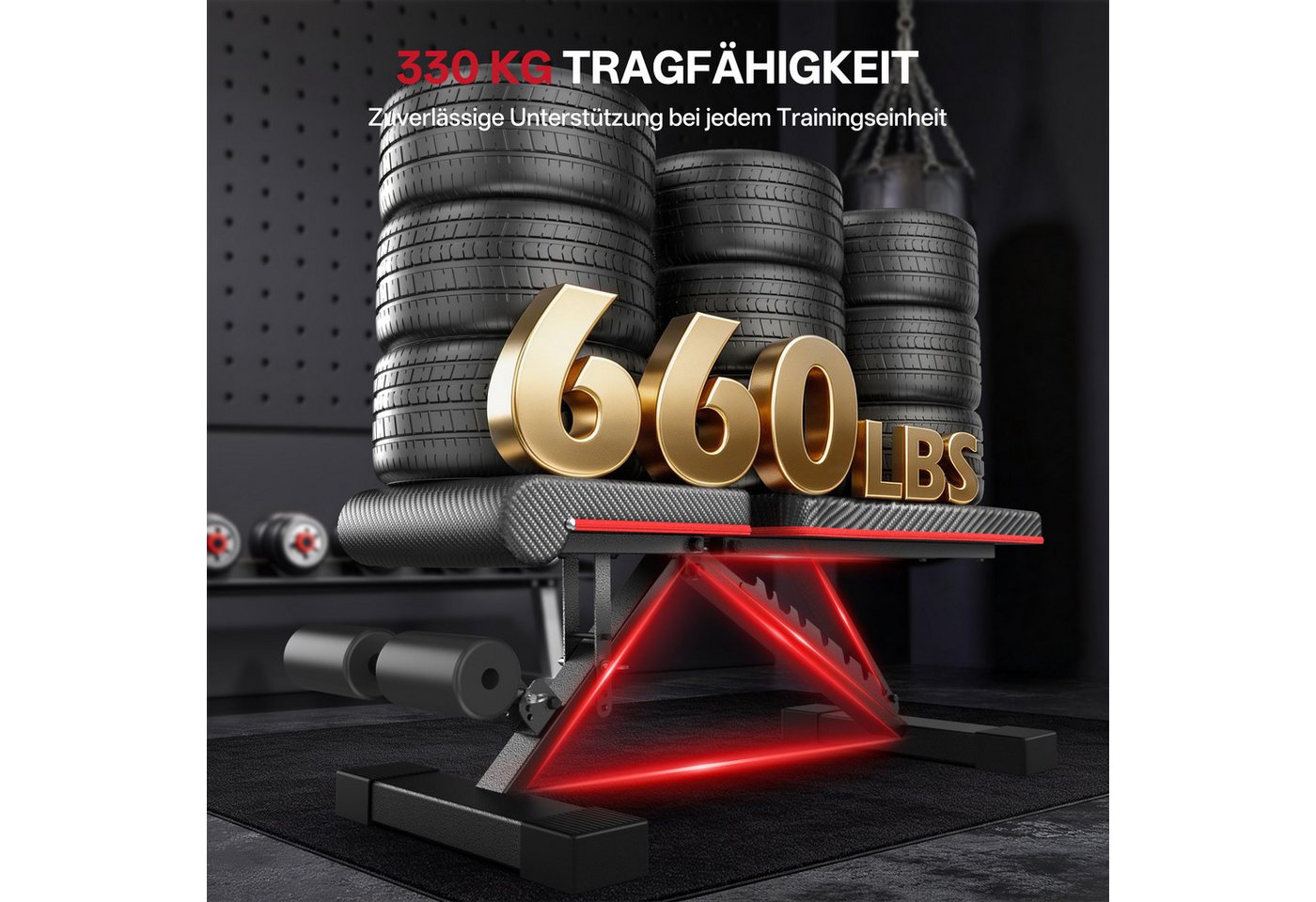 Hantelbank - Pasyou - Pa350 - Schwarz - Bis Zu 10 Kg - Professionelle Bank Bild 2