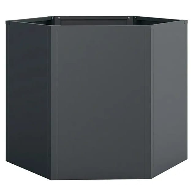 Westmann Metall-Hochbeet Varia 6-eckig 100 cm x 100 cm x 77 cm Anthrazit