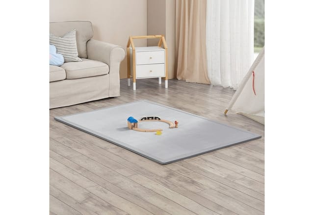 Juskys Kinder Spielmatte Maila 180 x 120 cm Grau