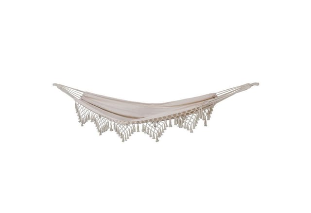 Svita Luxushängematte Mit Schmucksaum Boho Macramé Baumwolle Beige