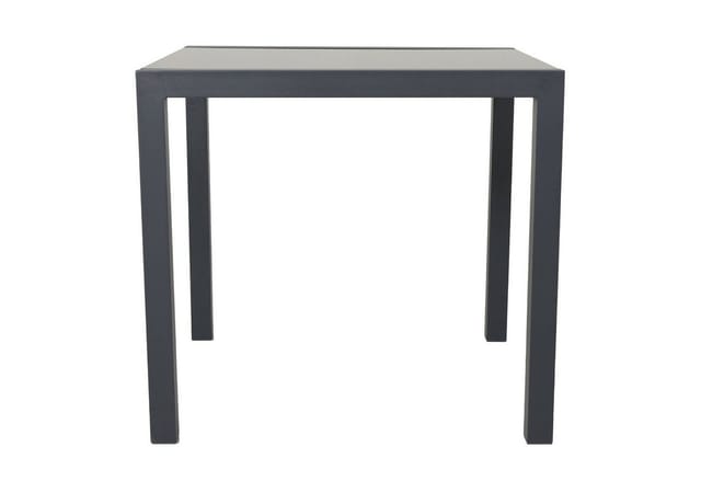 Svita Gartentisch Aluminium Outdoor Tisch Mit Glasplatte 80x80 cm