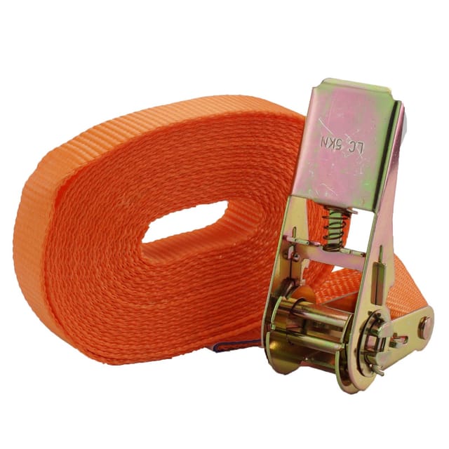 TRUTZHOLM Profi Ratschen Spanngurt 1 Teilig 6m 1t 1000 kg Orange
