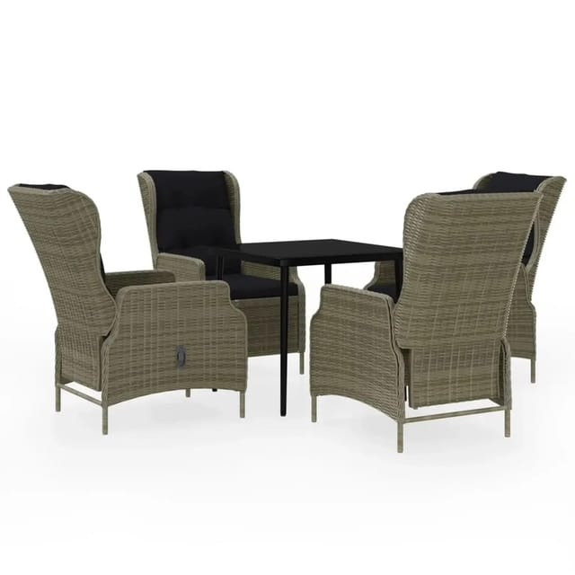 vidaXL 5-Tlg Garten-Essgruppe Braun 3099668