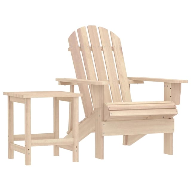 vidaXL Adirondack-Gartenstuhl mit Tisch Massivholz Tanne 315922