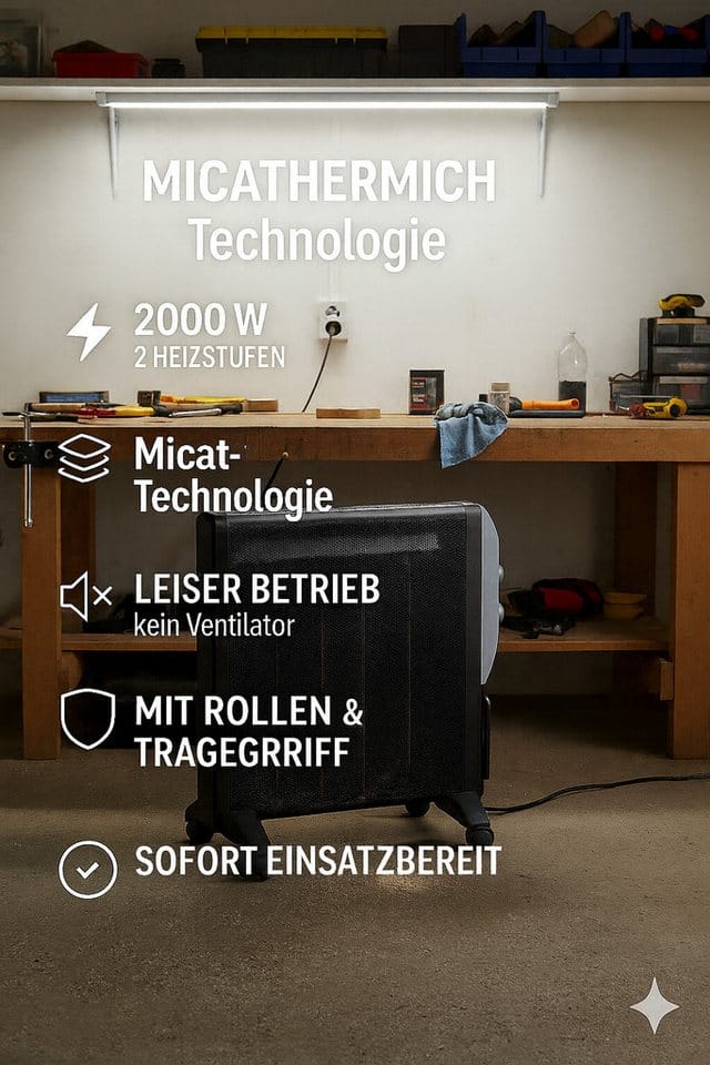 Vale Heizkörper Micathermic HY-200A 2.000 W Schwarz