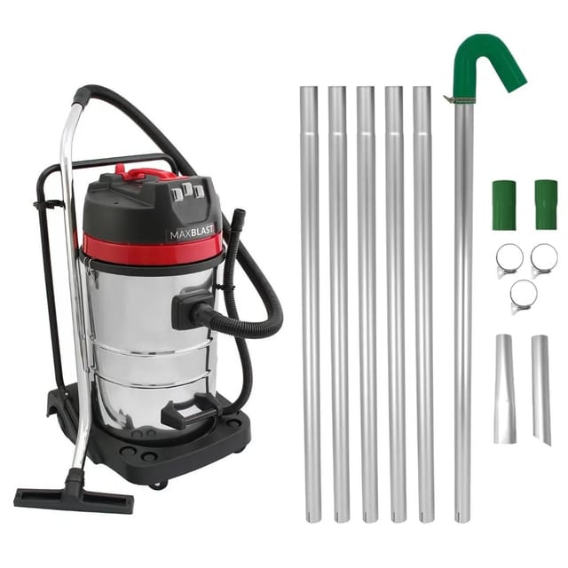 Monstershop Maxblast Saugstange für Dachrinnen & 80L Nass- und Trockensauger
