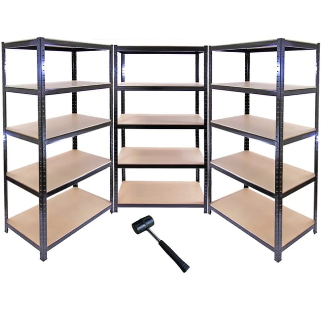 Monstershop 3 x Monster Racking T-Rax 90cm Lagerregal Schwarz