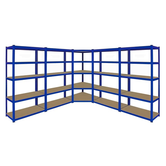 Monstershop Monster Racking T-Rax Eckregal & 4x 90cm Lagerregal Blau