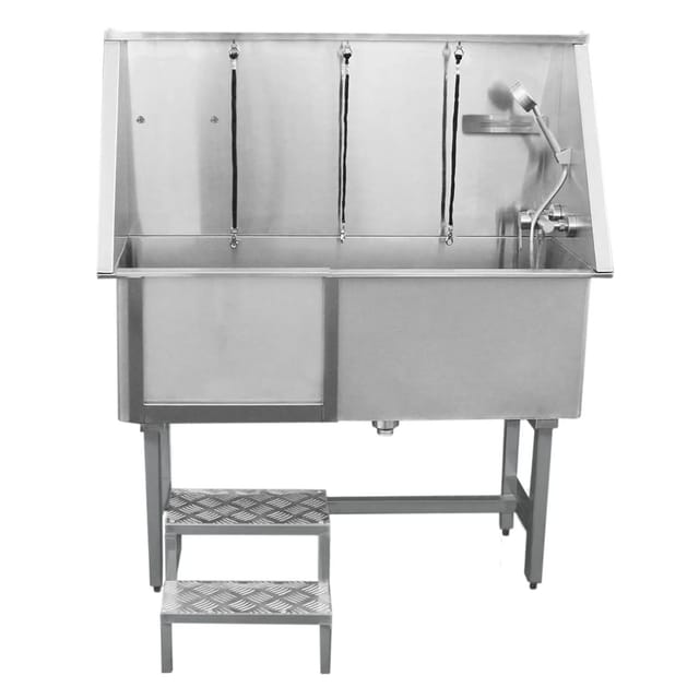 Monstershop Edelstahl Haustier Badewanne 400mm