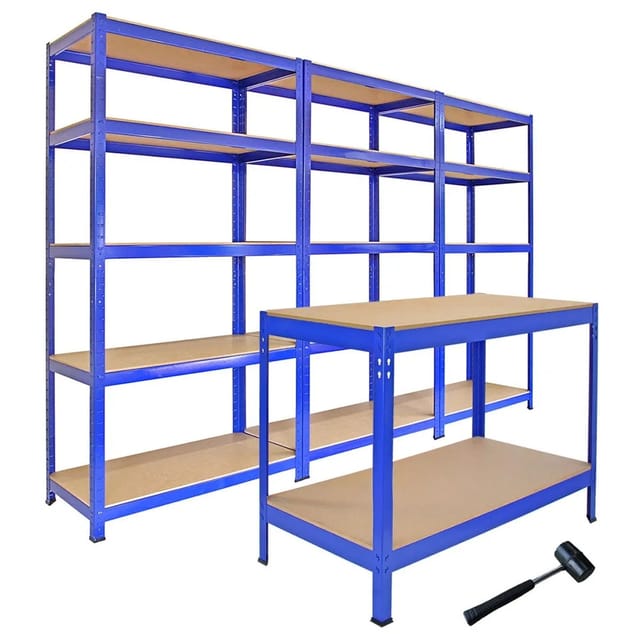 Monstershop Monster Racking 3x T-Rax Lagerregal Blau 90cm B