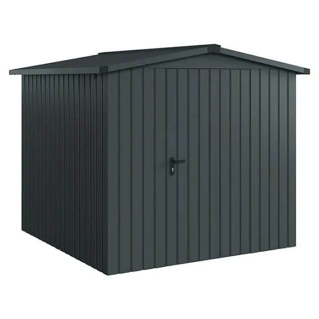 Hörmann EcoStar Gerätehaus Euroline Satteldach 1-flg 237 x 229 cm Anthrazitgrau