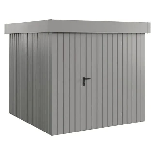 Hörmann EcoStar Gerätehaus Euroline Flachdach 1-flg 237 x 229 cm Graualuminium