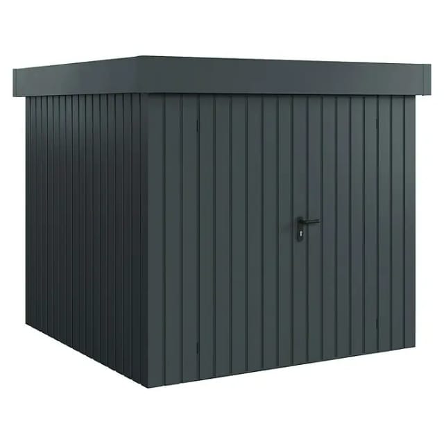 Hörmann EcoStar Gerätehaus Euroline Flachdach 2-flg 237 x 229 cm Anthrazitgrau