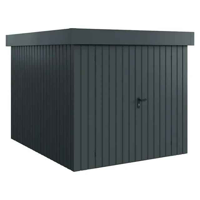 Hörmann EcoStar Gerätehaus Euroline Flachdach 2-flg 237 x 278 cm Anthrazitgrau