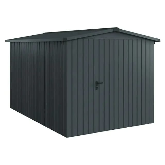 Hörmann EcoStar Gerätehaus Euroline Satteldach 1-flg 237 x 325 cm Anthrazitgrau