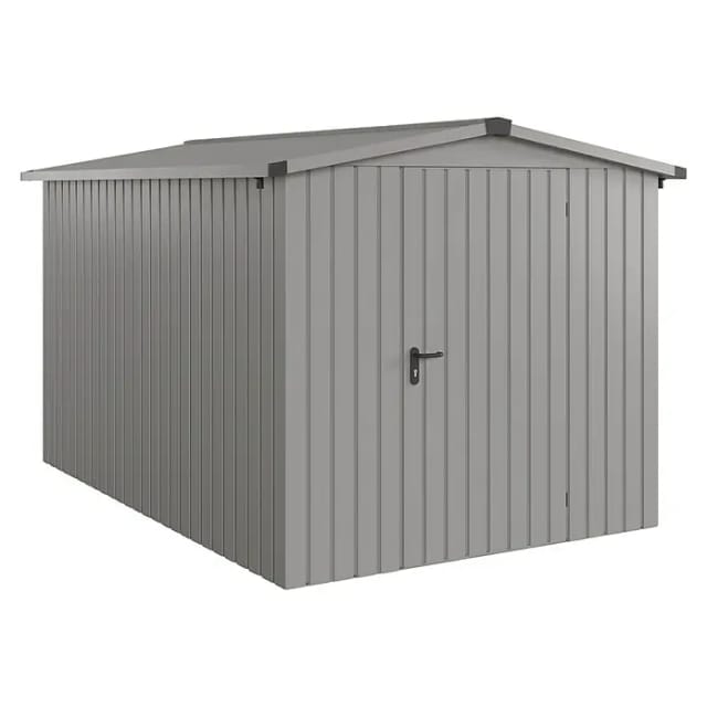 Hörmann EcoStar Gerätehaus Euroline Satteldach 1-flg 237 x 325 cm Graualuminium