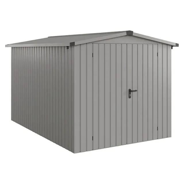 Hörmann EcoStar Gerätehaus Euroline Satteldach 2-flg 237 x 325 cm Graualuminium