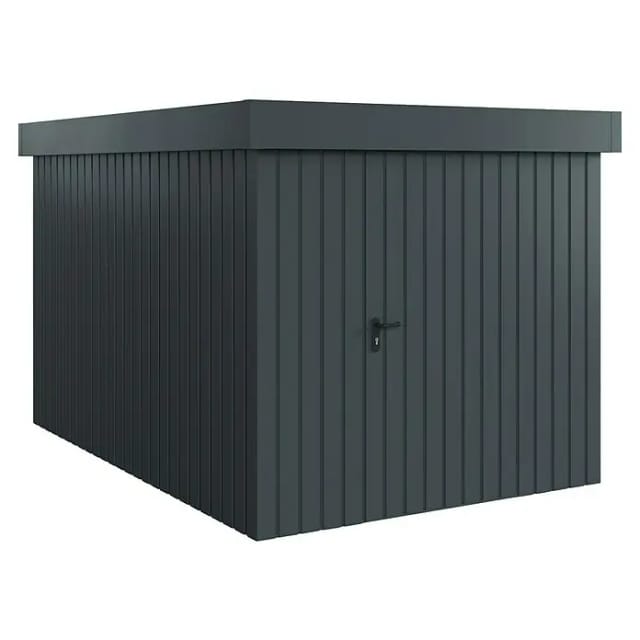 Hörmann EcoStar Gerätehaus Euroline Flachdach 1-flg 237 x 325 cm Anthrazitgrau