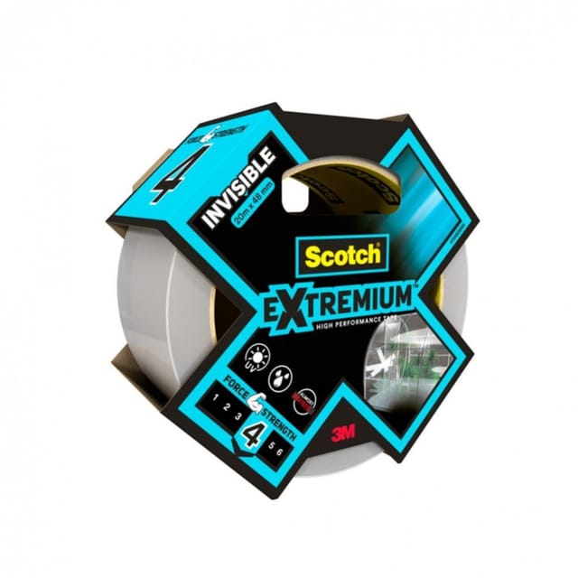 Scotch Hochleistungs-Klebeband Extremium Invisible 20 m x 48 mm Transparent