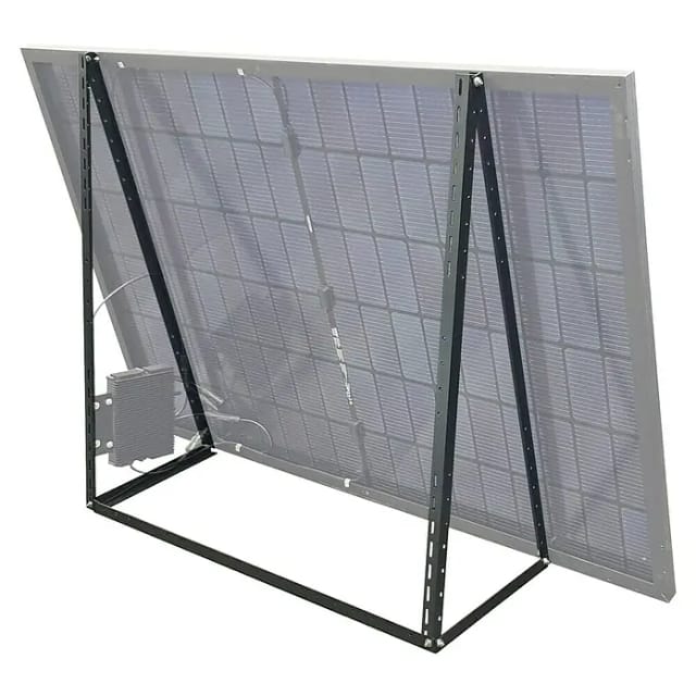 Schwaiger Ständerwerk SOBM1030 für 1 Solarmodul Verstellbar Aluminium-Schwarz