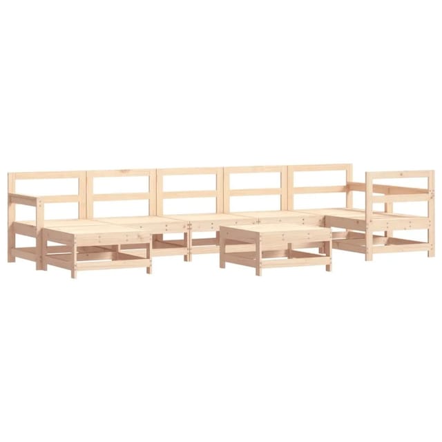 vidaXL 8-Tlg Garten-Lounge-Set Massivholz Kiefer 3186284