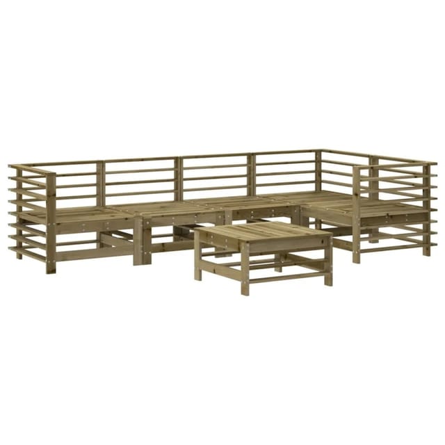 vidaXL 6-Tlg Garten-Lounge-Set Imprägniertes Kiefernholz 3186479