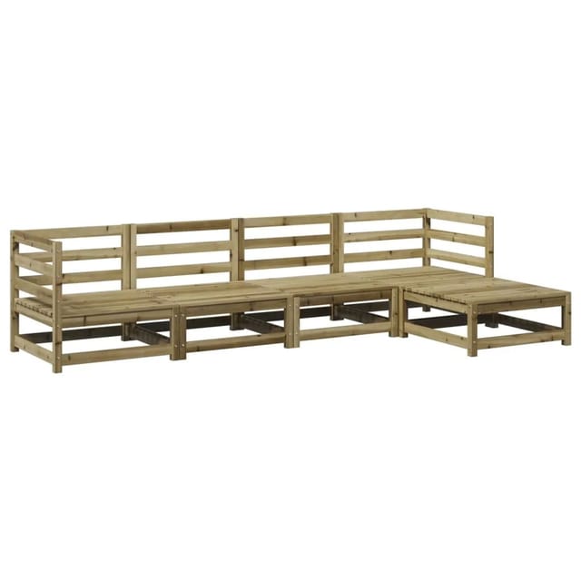 vidaXL 5-Tlg Garten-Sofagarnitur Kiefernholz Imprägniert 3299388